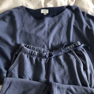 Aerie cropped sweater and cropped sweats